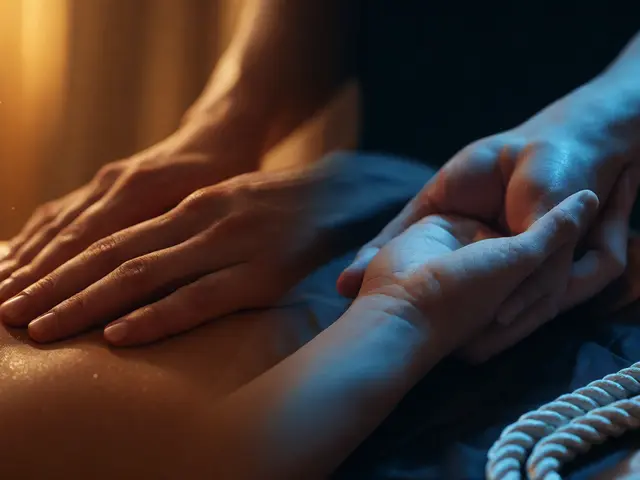 Tantrická masáž s prvkami BDSM: Bezpečná hybridná prax